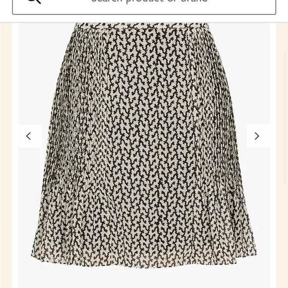 NWT Reiss Ellie Desert Trail Mini Skirt, Black/White SIZE 4 - Picture 4 of 7